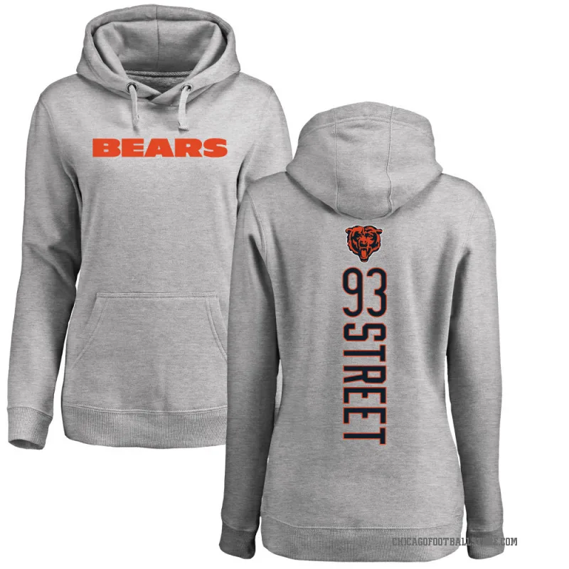 Kentavius Street Women's Chicago Bears Pro Line Ash Backer Pullover Hoodie