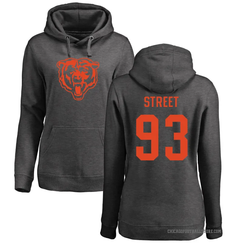 Kentavius Street Women's Chicago Bears Pro Line by Branded Ash One Color Pullover Hoodie