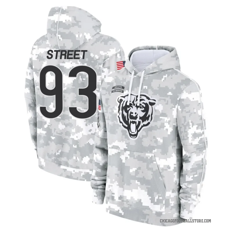 Kentavius Street Youth Camo Chicago Bears Arctic 2024 Salute to Service Club Fleece Pullover Hoodie
