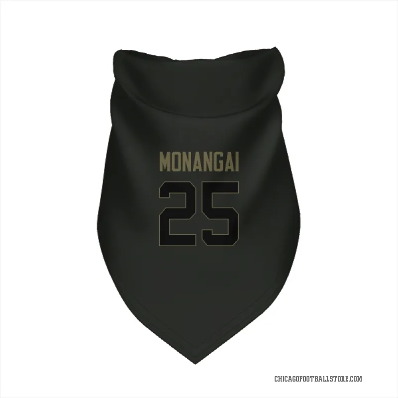 Kyle Monangai  Black Chicago Bears  Service Cat & Dog Pet Bandana