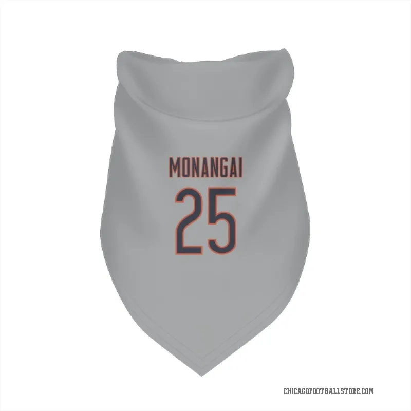 Kyle Monangai  Chicago Bears   Silver Cat & Dog Pet Bandana