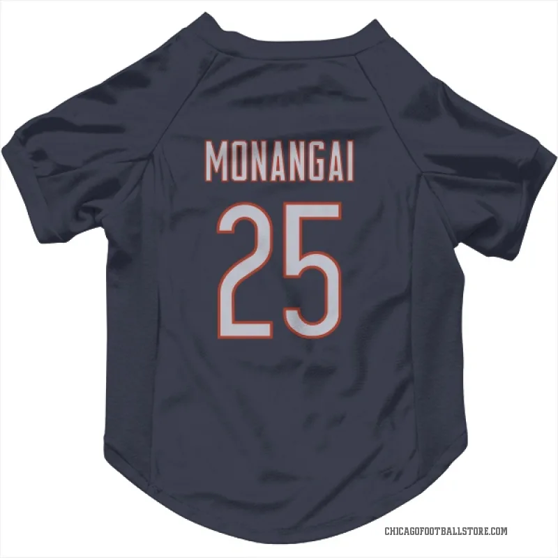 Kyle Monangai  Navy Chicago Bears  Cat & Dog Pet Jersey
