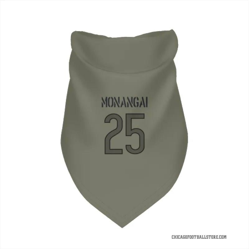 Kyle Monangai  Olive Chicago Bears  Cat & Dog Pet Bandana