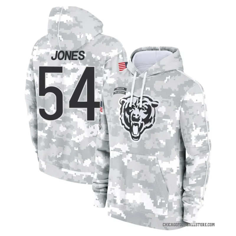 Logan Jones Youth Camo Chicago Bears Arctic 2024 Salute to Service Club Fleece Pullover Hoodie
