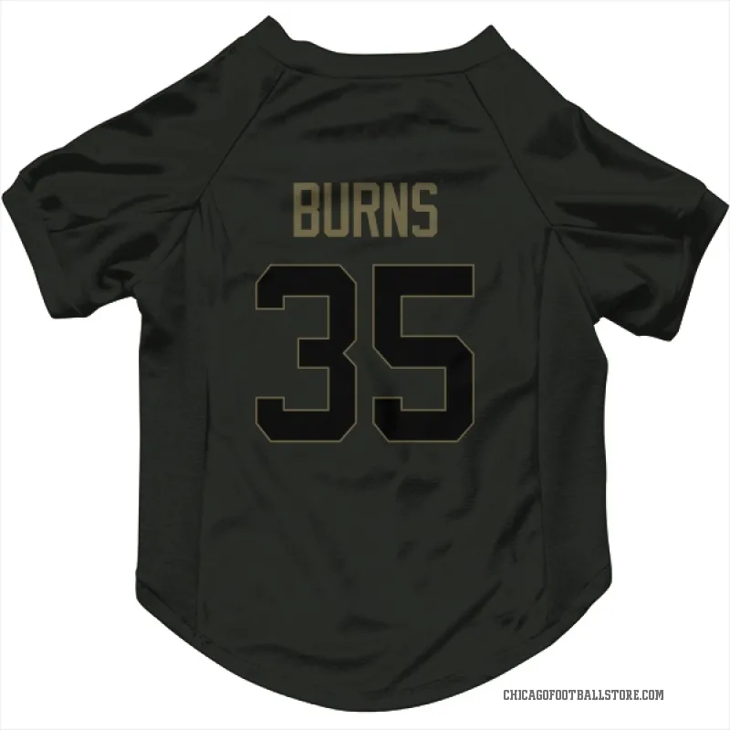Major Burns  Black Chicago Bears  Service Cat & Dog Pet Jersey