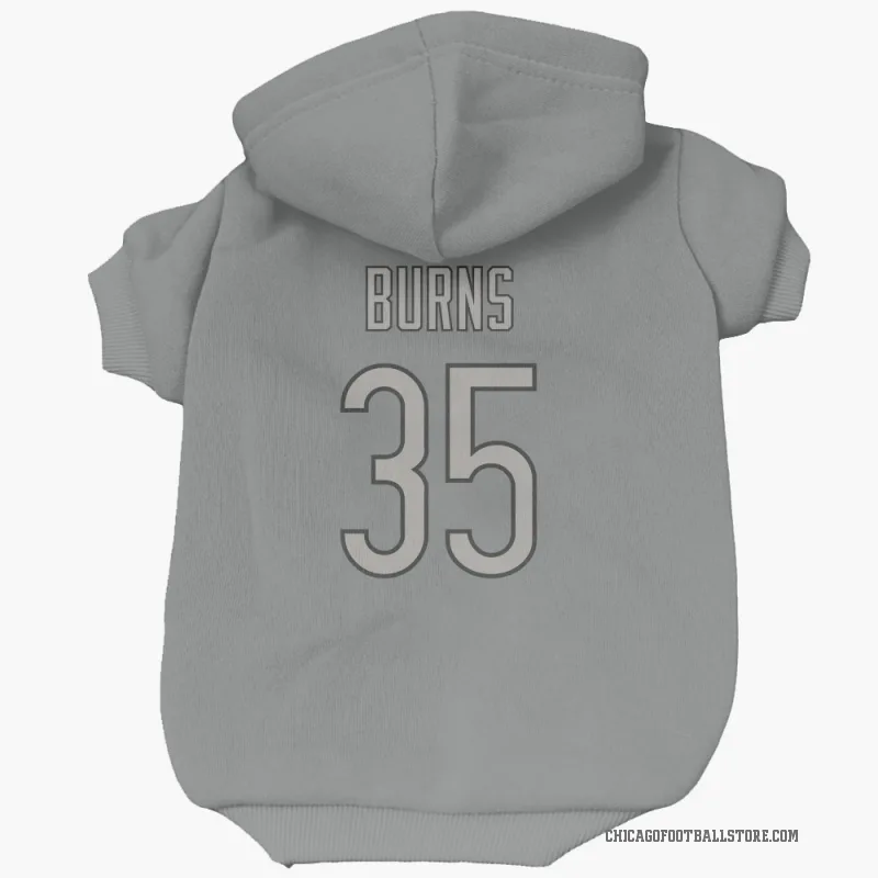 Major Burns  Charcoal Chicago Bears  Cat & Dog Pet Hoodie