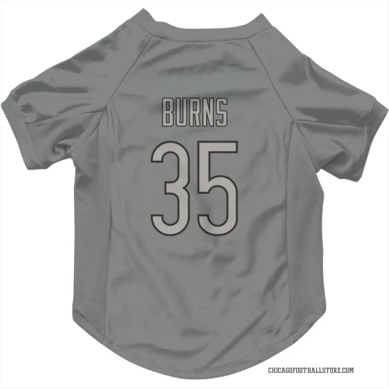 Major Burns  Charcoal Chicago Bears  Cat & Dog Pet Jersey