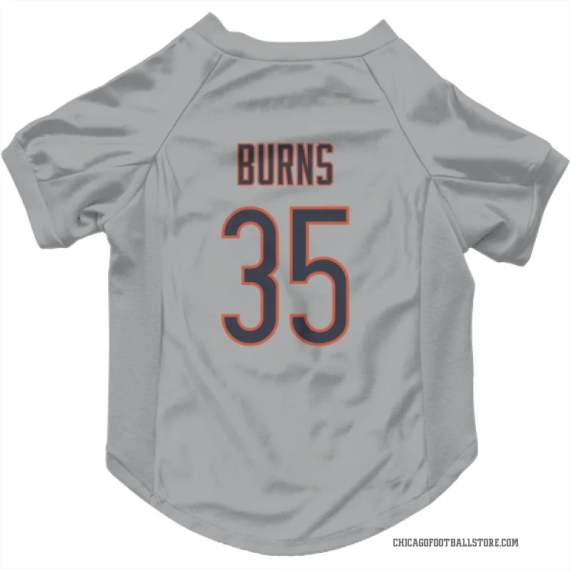 Major Burns  Chicago Bears   Silver Cat & Dog Pet Jersey