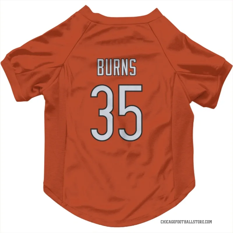 Major Burns  Orange Chicago Bears  Cat & Dog Pet Jersey