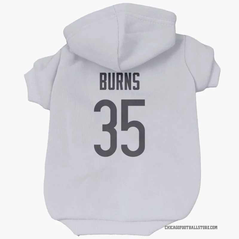 Major Burns  White Chicago Bears  Cat & Dog Pet Hoodie