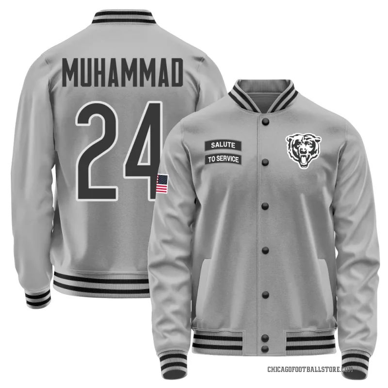 Malik Muhammad Men's Gray Chicago Bears Salute to Service Performance Jacket
