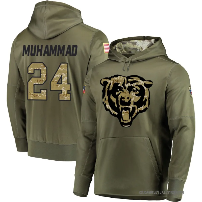 Malik Muhammad Men's Olive Chicago Bears Salute to Service Pullover Hoodie
