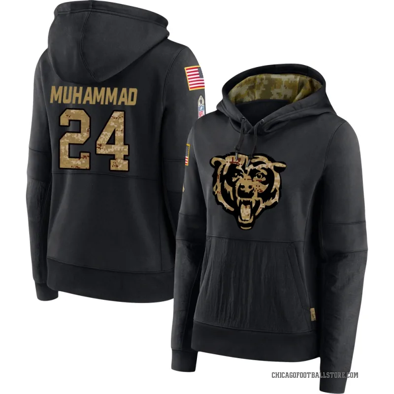 Malik Muhammad Women's Black Chicago Bears 2020 Salute to Service Sideline Performance Pullover Hoodie