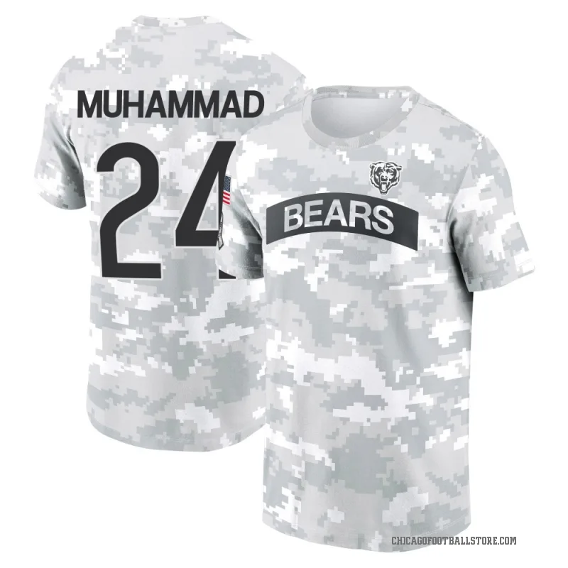 Malik Muhammad Youth Camo Chicago Bears Arctic 2024 Salute to Service Performance T-Shirt