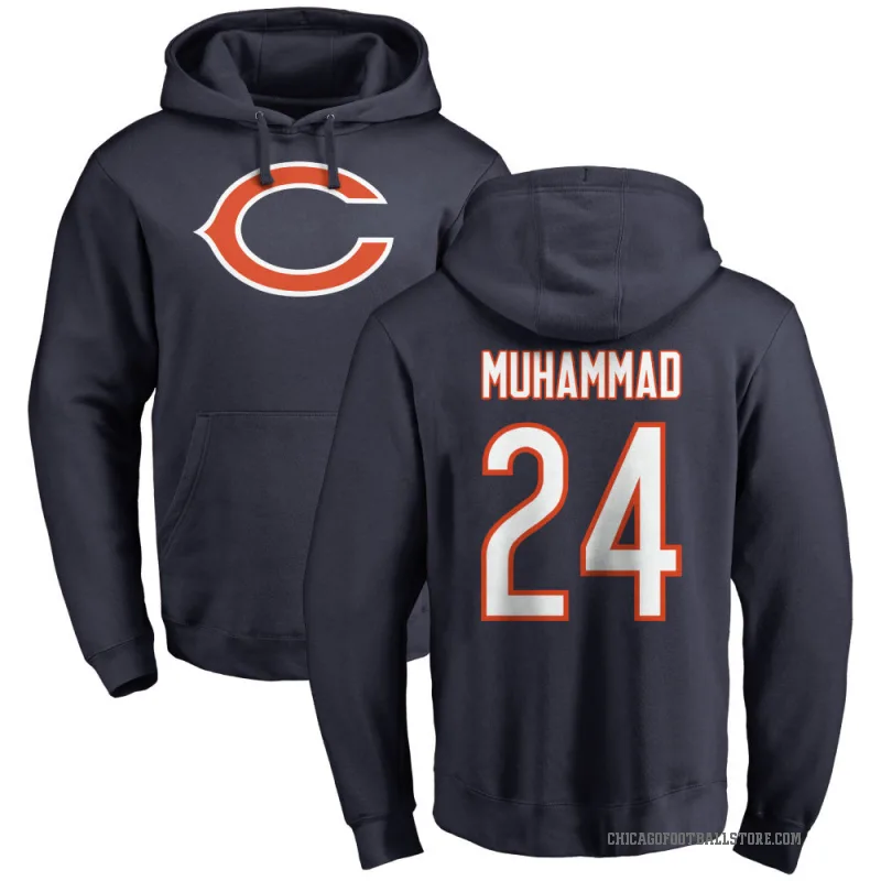 Malik Muhammad Youth Navy Chicago Bears Pro Line Logo Pullover Hoodie