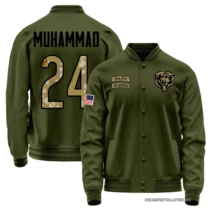 Malik Muhammad Youth Olive Chicago Bears Salute to Service Sideline Performance Jacket