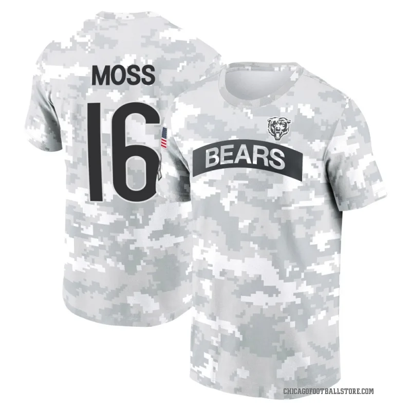 Miller Moss Men's Camo Chicago Bears Arctic 2024 Salute to Service Performance T-Shirt