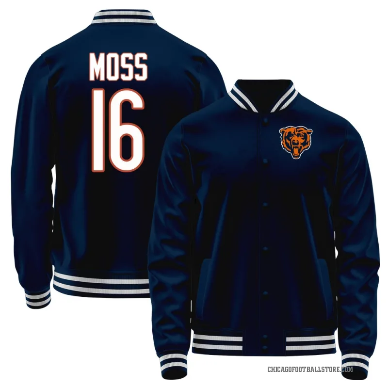 Miller Moss Men's Navy Chicago Bears Full-Snap Jacket
