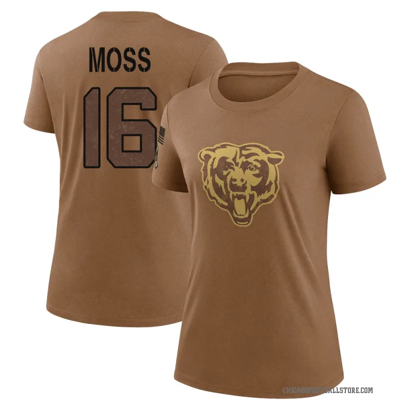 Miller Moss Women's Brown Chicago Bears 2023 Salute To Service Performance T-Shirt