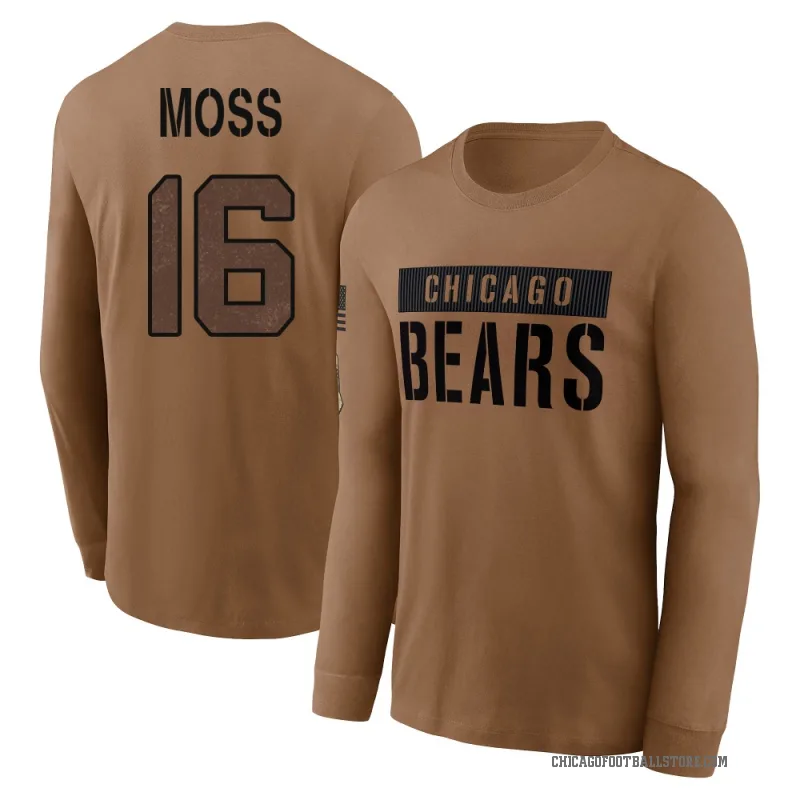 Miller Moss Youth Brown Chicago Bears 2023 Salute To Service Long Sleeve T-Shirt