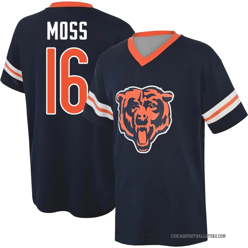 Miller Moss Youth Navy Chicago Bears Game Day V-Neck T-Shirt