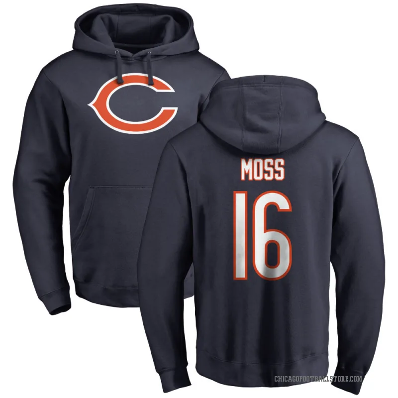 Miller Moss Youth Navy Chicago Bears Pro Line Logo Pullover Hoodie