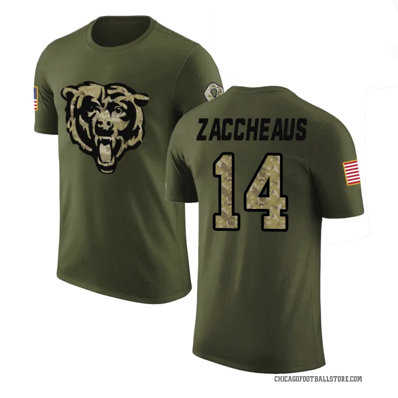 Olamide Zaccheaus Men's Olive Chicago Bears Salute to Service T-Shirt