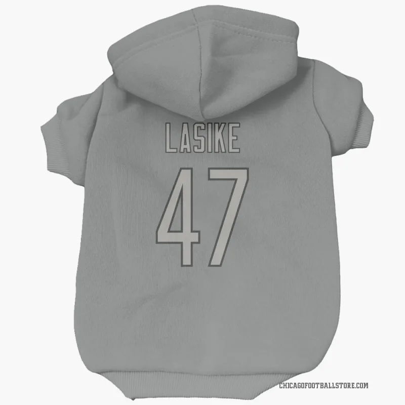 Paul Lasike  Charcoal Chicago Bears  Cat & Dog Pet Hoodie