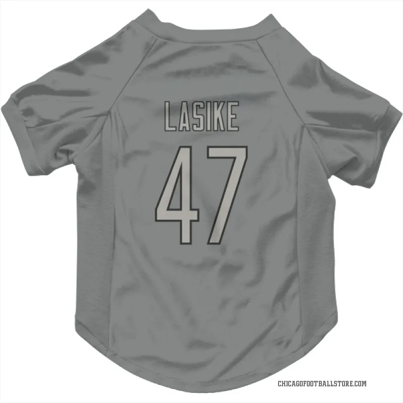 Paul Lasike  Charcoal Chicago Bears  Cat & Dog Pet Jersey