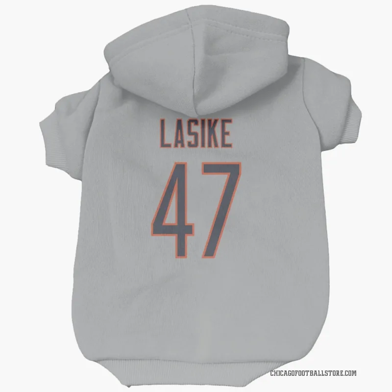 Paul Lasike  Chicago Bears   Silver Cat & Dog Pet Hoodie