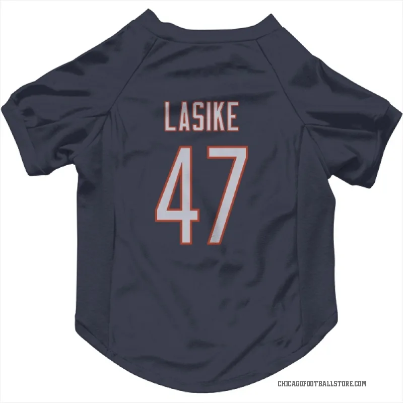 Paul Lasike  Navy Chicago Bears  Cat & Dog Pet Jersey
