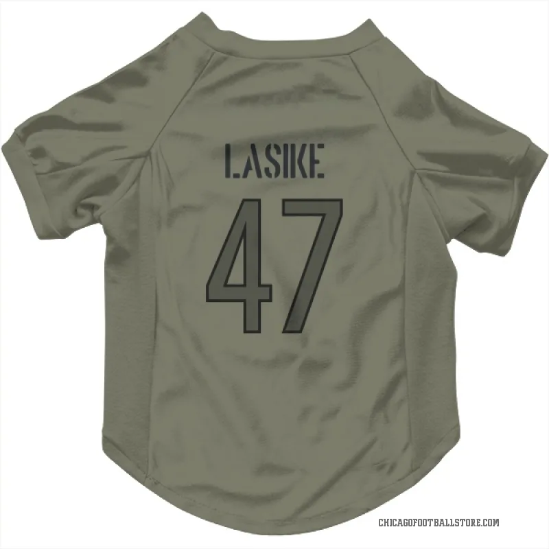 Paul Lasike  Olive Chicago Bears  Cat & Dog Pet Jersey