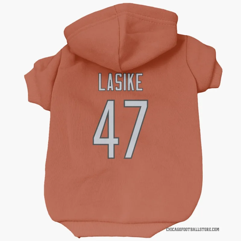 Paul Lasike  Orange Chicago Bears  Cat & Dog Pet Hoodie