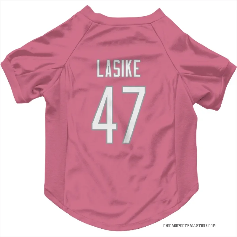 Paul Lasike  Pink Chicago Bears  Cat & Dog Pet Jersey
