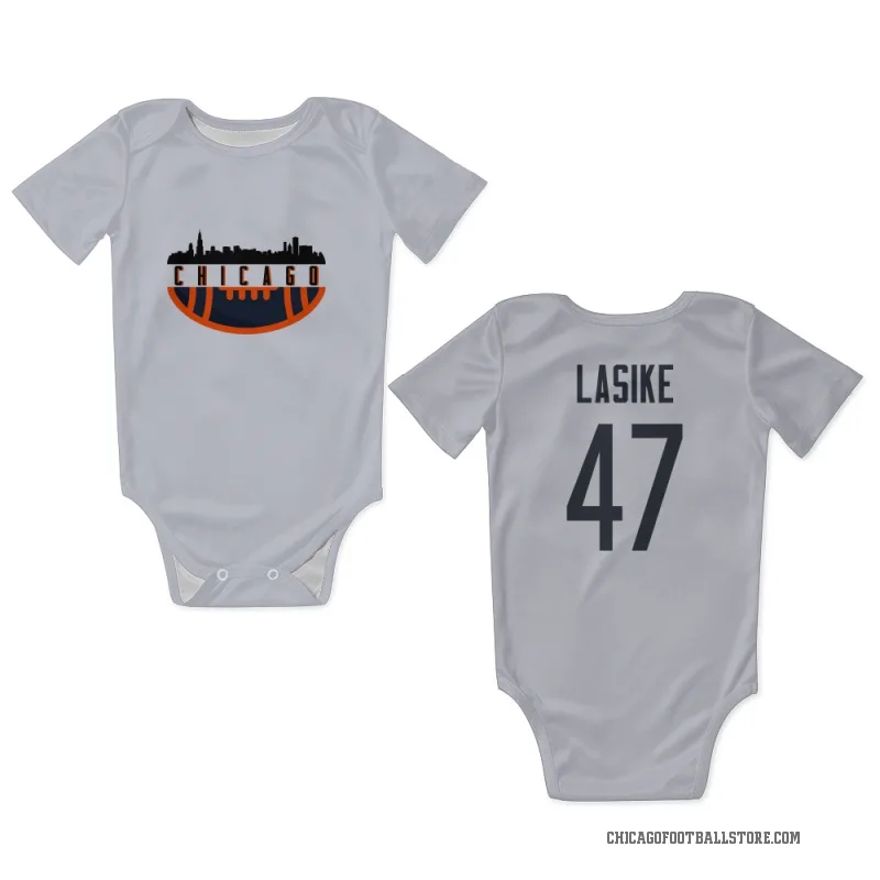 Paul Lasike  White Chicago Bears  Newborn & Infant Bodysuit