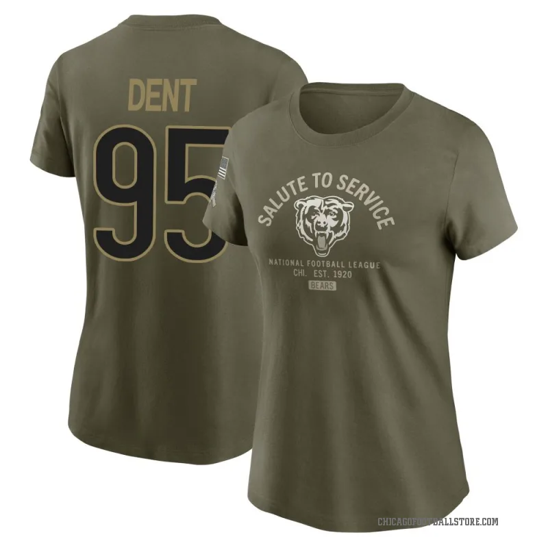 Richard Dent Women's Olive Chicago Bears 2025 Salute to Service Sideline T-Shirt