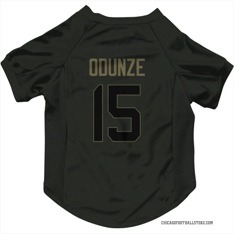 Rome Odunze Black Chicago Bears Service Cat & Dog Pet Jersey