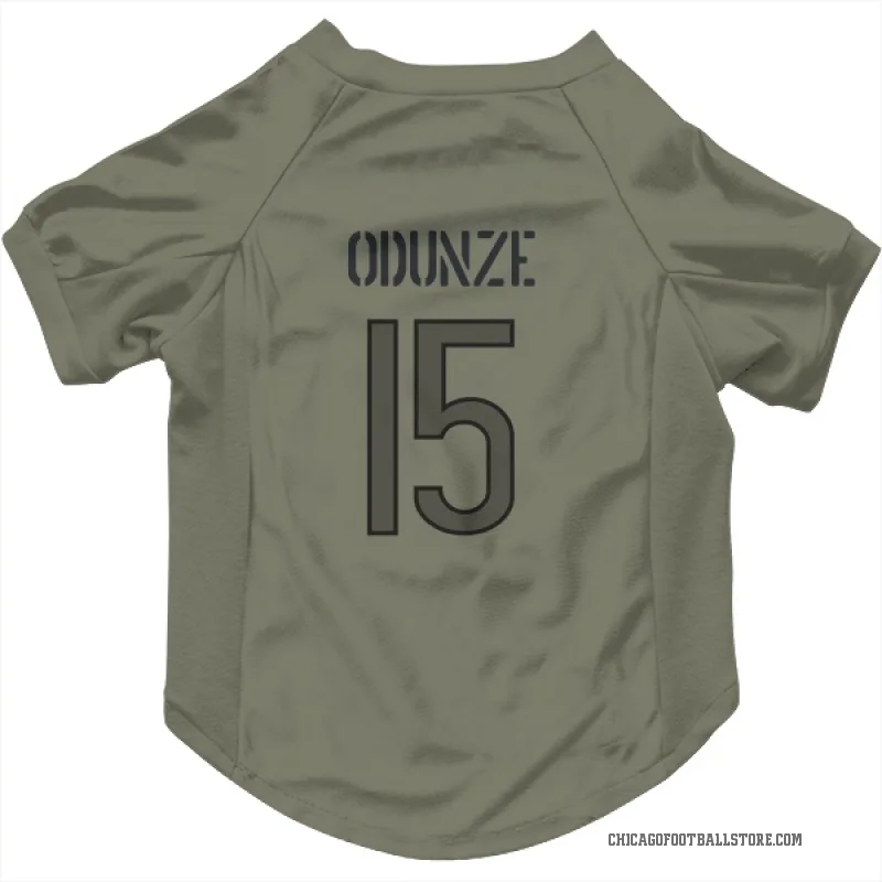 Rome Odunze Olive Chicago Bears Cat & Dog Pet Jersey