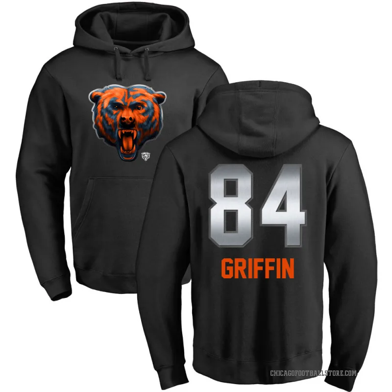 Ryan Griffin Men's Black Chicago Bears Midnight Mascot Pullover Hoodie