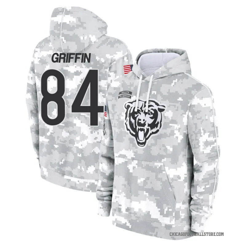 Ryan Griffin Men's Camo Chicago Bears Arctic 2024 Salute to Service Club Fleece Pullover Hoodie