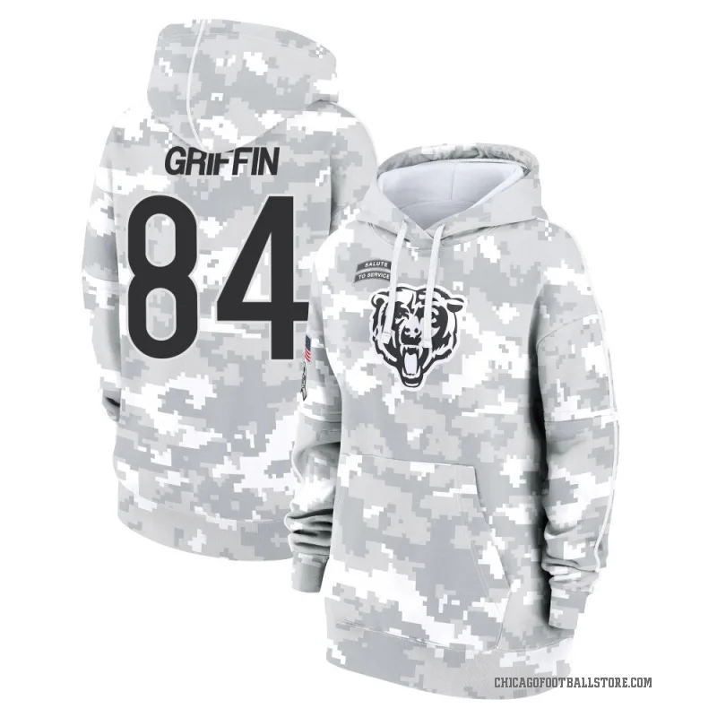 Ryan Griffin Women's Camo Chicago Bears Arctic 2024 Salute to Service Club Fleece Pullover Hoodie
