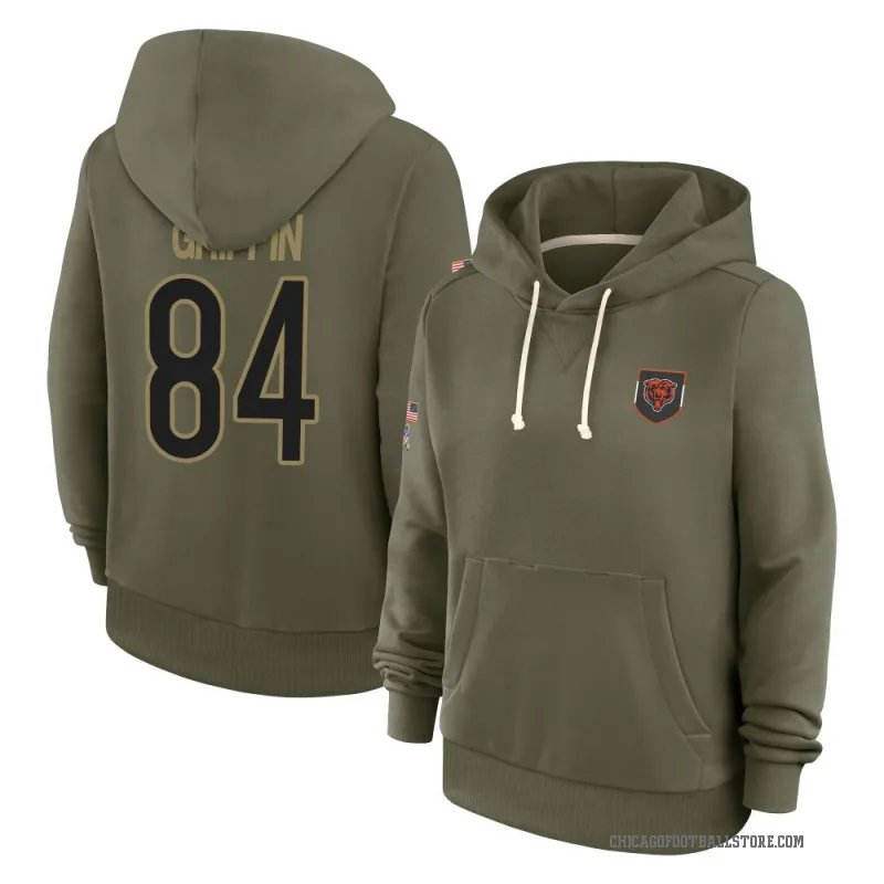 Ryan Griffin Women's Olive Chicago Bears 2025 Salute to Service Hoodie