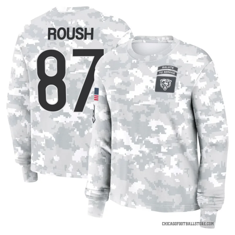 Sam Roush Women's Camo Chicago Bears Arctic 2024 Salute to Service Long Sleeve T-Shirt