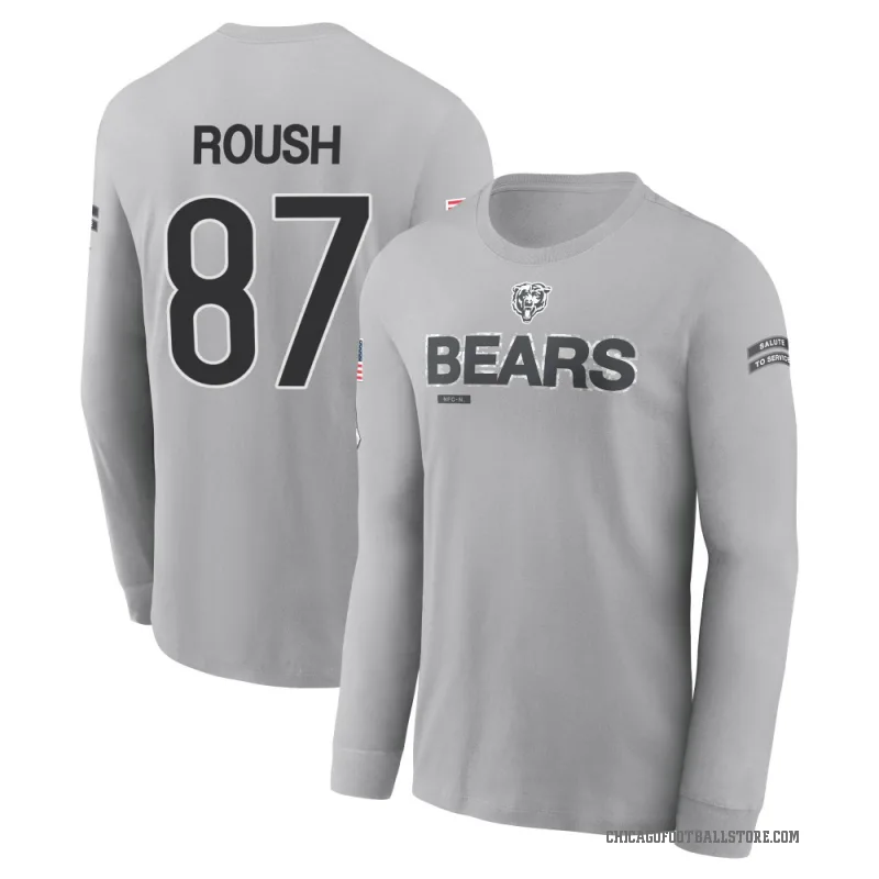 Sam Roush Youth Gray Chicago Bears 2024 Salute to Service Long Sleeve T-Shirt