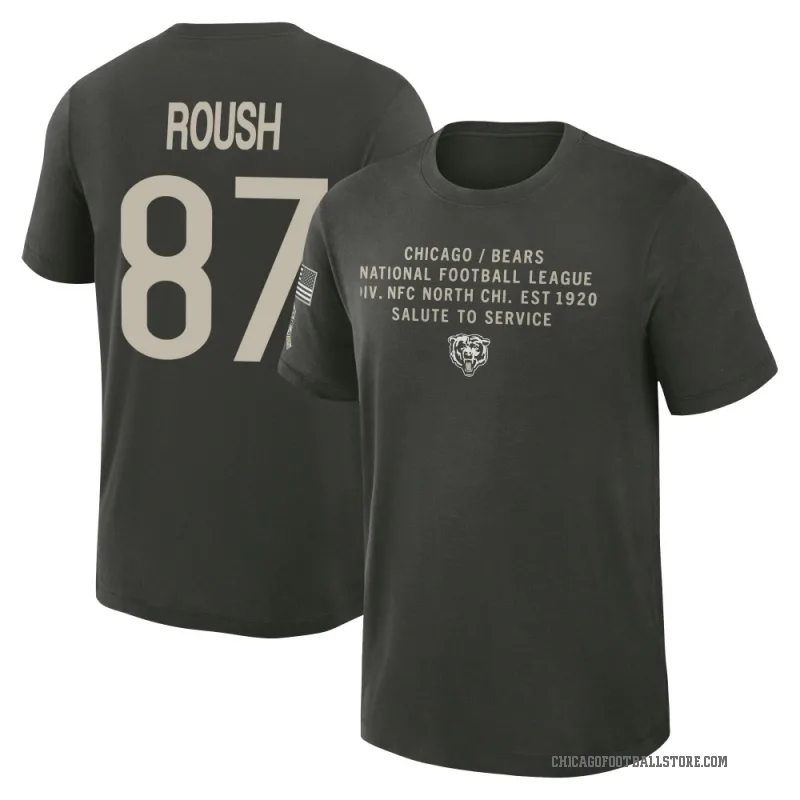 Sam Roush Youth Green Chicago Bears Dark/ 2025 Salute to Service Sideline Slub T-Shirt