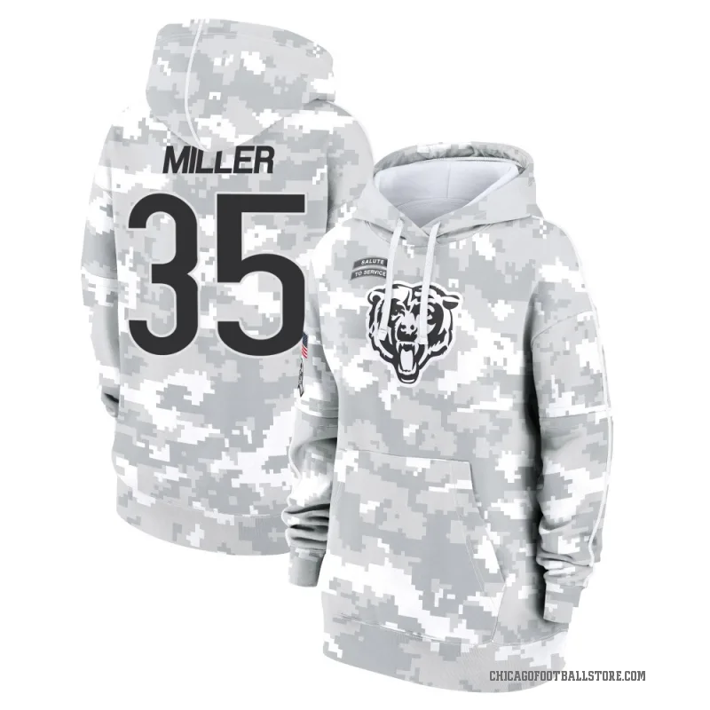 Scotty Miller Women's Camo Chicago Bears Arctic 2024 Salute to Service Club Fleece Pullover Hoodie
