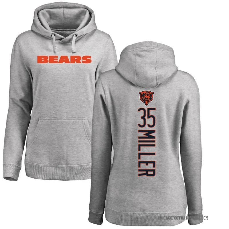 Scotty Miller Women's Chicago Bears Pro Line Ash Backer Pullover Hoodie
