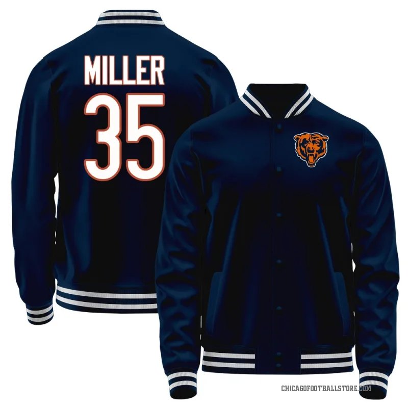 Scotty Miller Youth Navy Chicago Bears Full-Snap Jacket