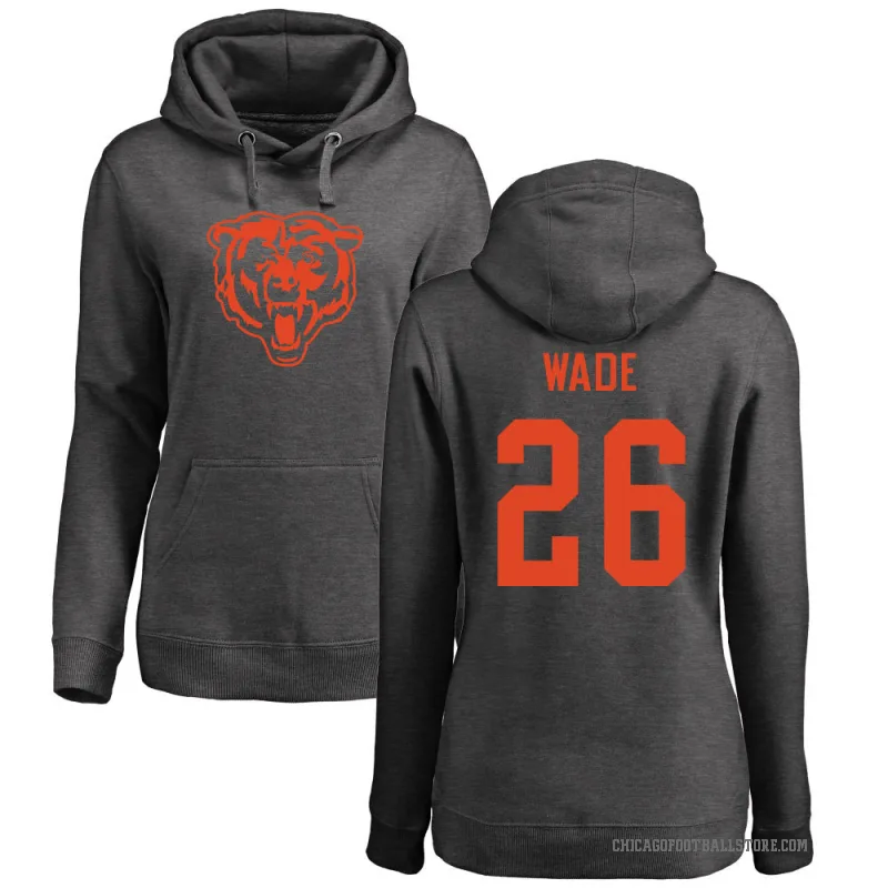 Shaun Wade Women's Chicago Bears Pro Line by Branded Ash One Color Pullover Hoodie