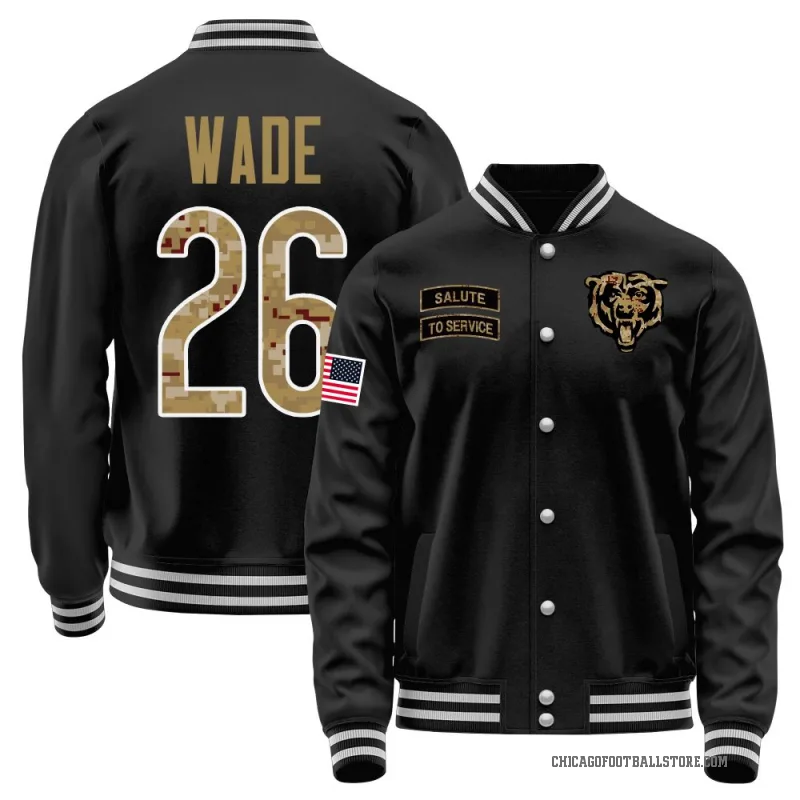Shaun Wade Youth Black Chicago Bears Salute to Service Sideline Performance Jacket
